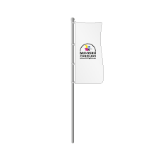 Hissflaggen ohne Ausleger | B 120 cm x H 300 cm | einseitig bedruckt